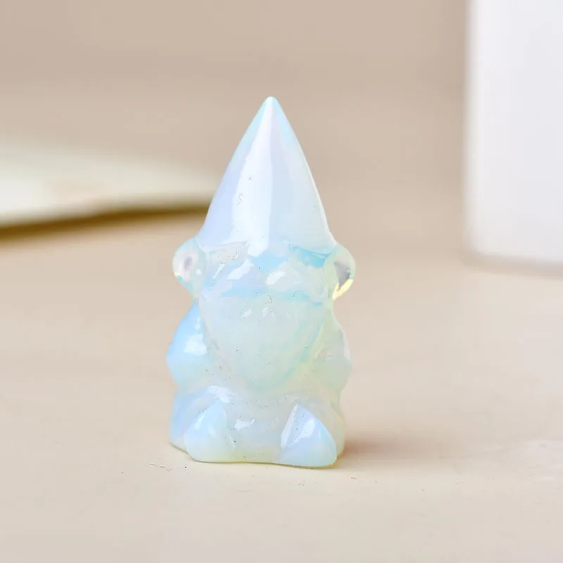 1.38-inch natural crystal carved goblin, a quirky Halloween gift, an excellent gift choice, a mini item