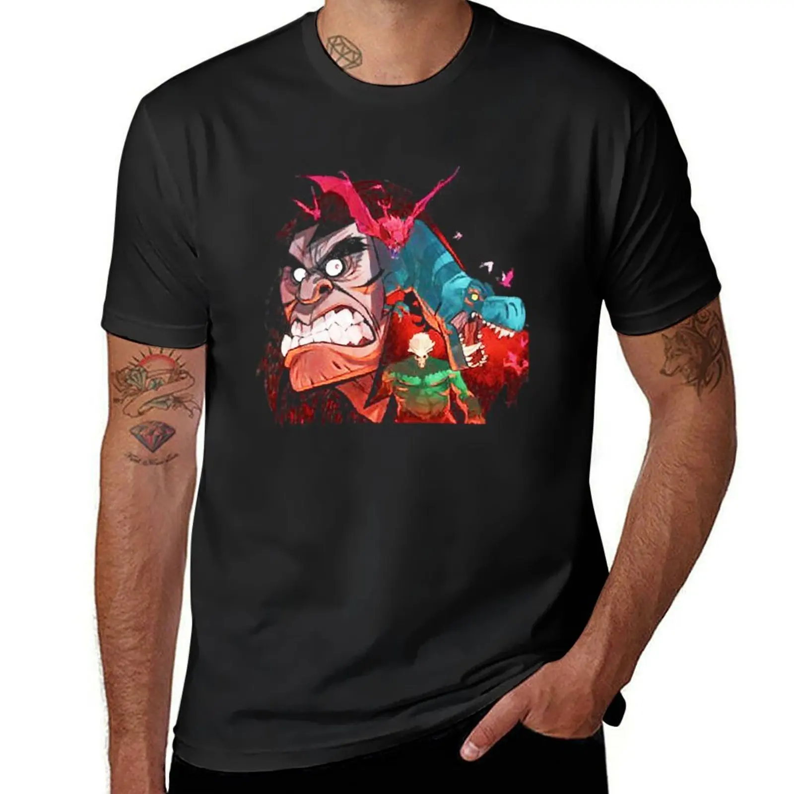 Genndy Tartakovsky Primal Spear Fang T-Shirt Aesthetic clothing hippie clothes new edition sublime Men's cotton t-shirt