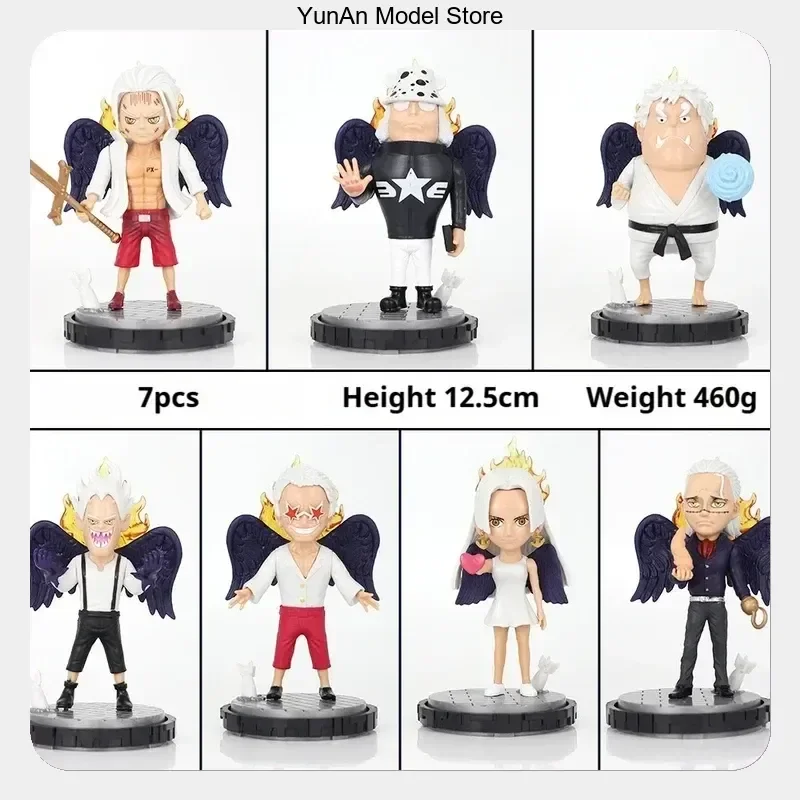 

Anime Action Figure Model Collectible Display Decor 12.5cm One Piece Seraphim Oka Shichibukai Cute Edition Statue Swinging