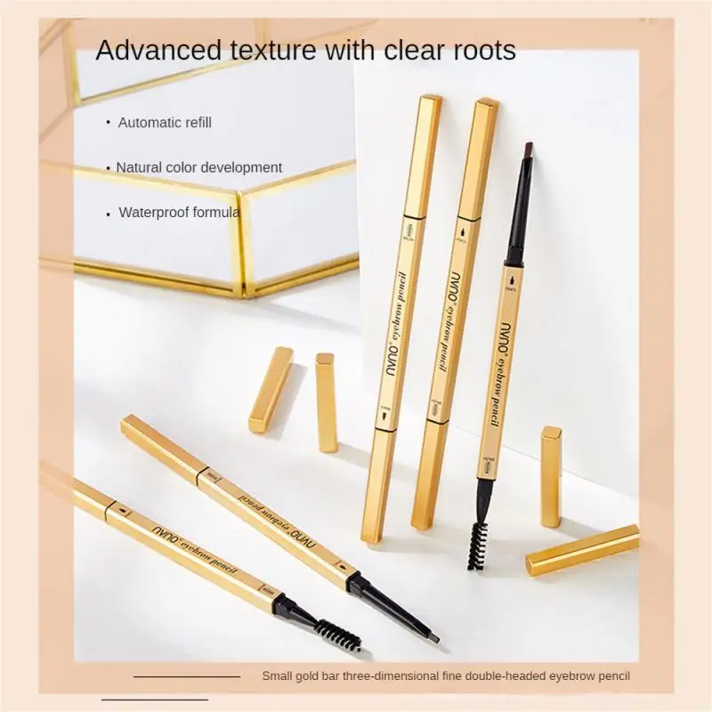 5/10/15PCS Cosmetics Non Caking Four Pronged Eyebrow Pencil Double Headed Eyebrow Pencil Eye Makeup Eyebrow Pencil