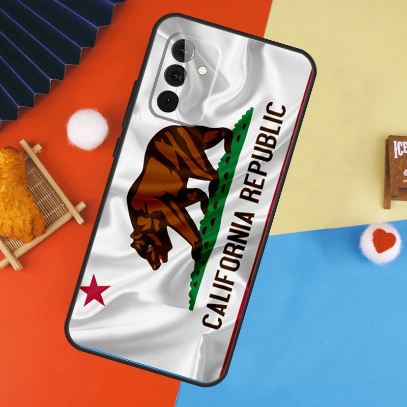 California Flag Case For Samsung Galaxy A52 A32 A12 A53 A33 A23 A13 A54 A34 A14 A51 A15 A25 A35 A55 Cover