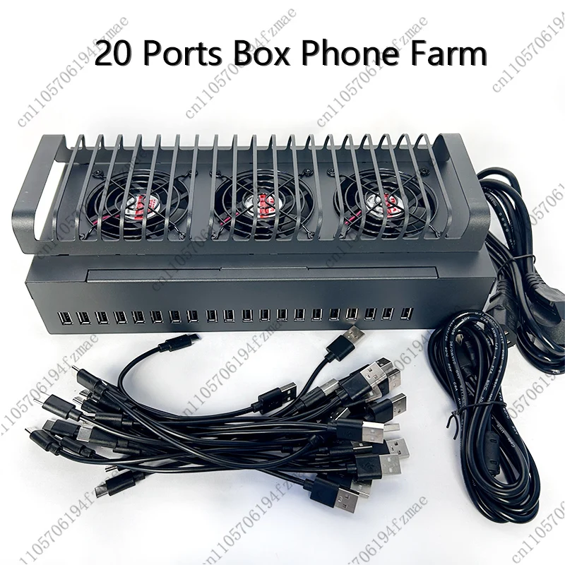 20 40 60 USB Ports Phone Box Farm USB Hub Android Control Box Batch Synchronization Control Unified Management Smartphones image 3