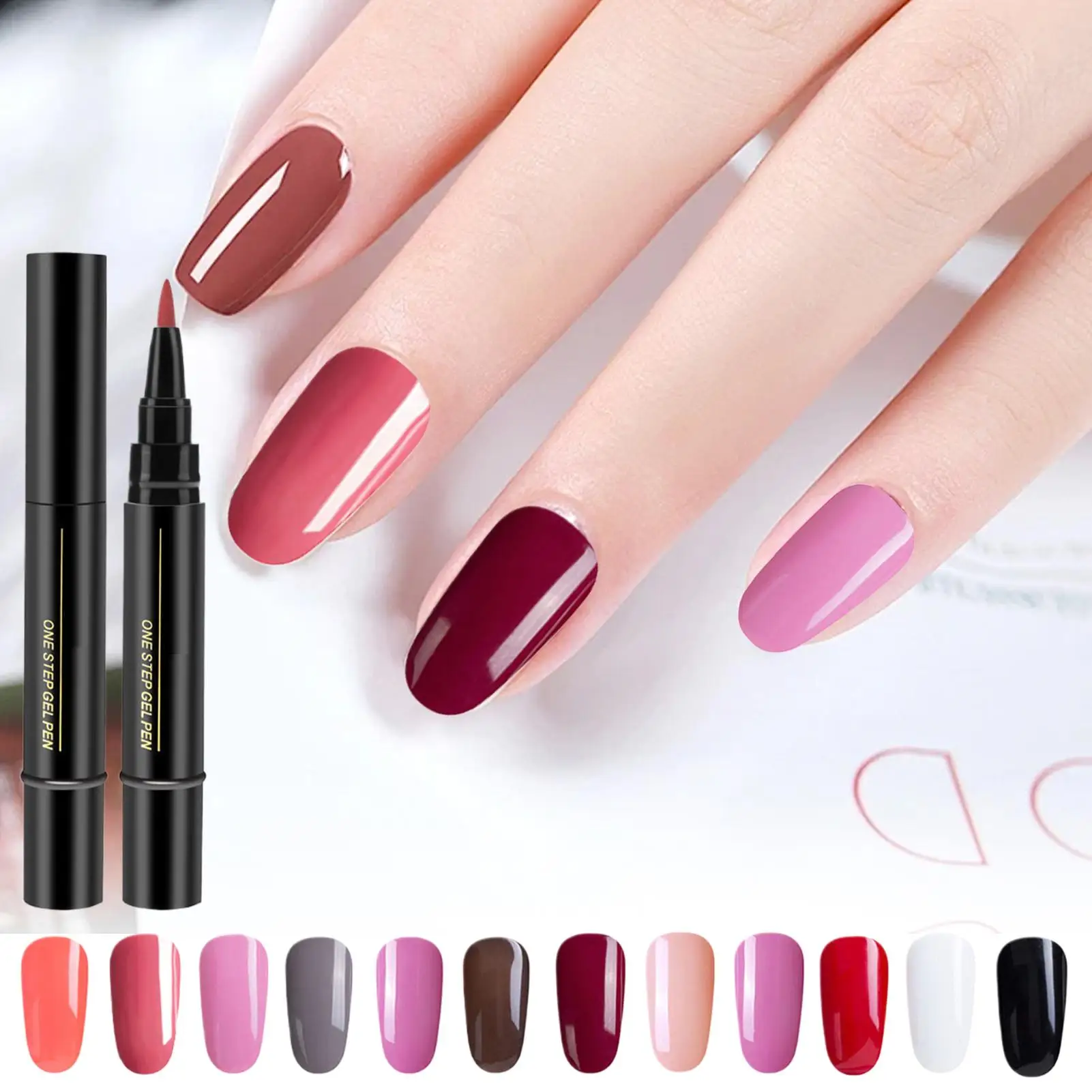 Stylos à vernis à ongles à séchage rapide, stylo gel à vernis à ongles, stylo à couleur à séchage rapide, stylo à vernis à ongles pour femmes, filles, amis, famille