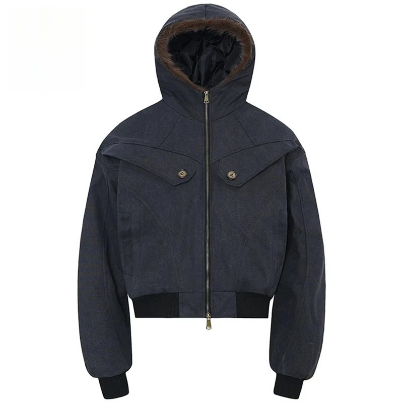 

Winter Jackets Thicken Warm Parkas Coats Vintage Padded Jackets Streetwear Harajuku Hip Hop Oversized Jackets Outwear for men