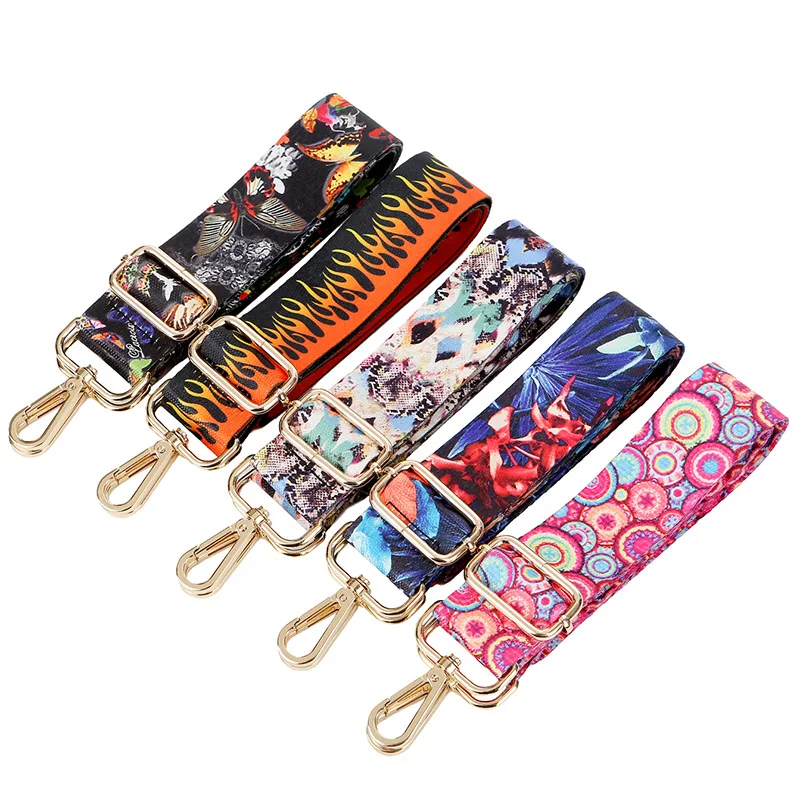 Adjustable Shoulder Strap for Handbag Woman Bag Belt Colorful Ethnic Style Crossbody Strap Travel Accessories