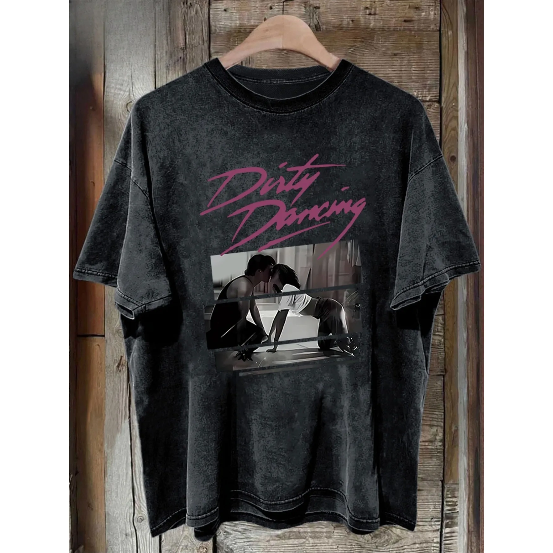 Frühlingsfest-Damen-T-Shirt mit Aufdruck des „Dirty Dance“-Filmmotivs. Geeignet für Freizeit und Ausflüge zu Hause – Detail 5
