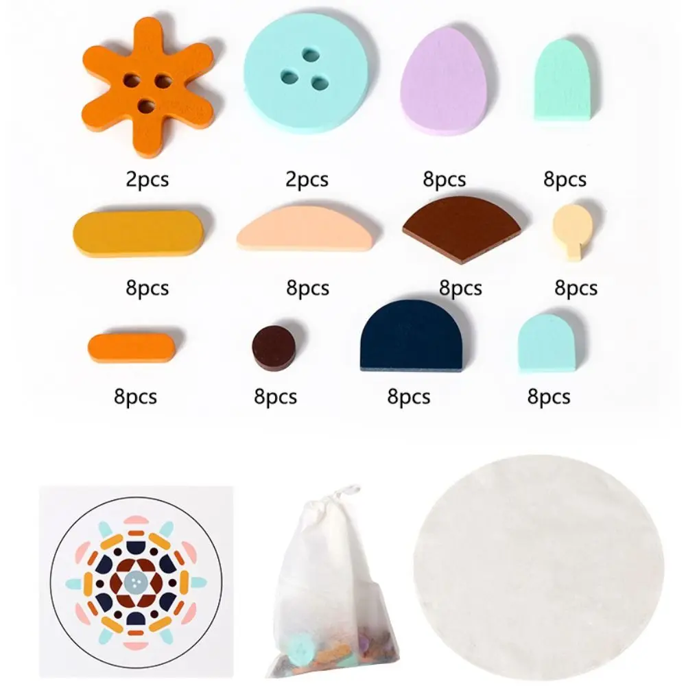 Puzzle en bois de forme géométrique, jouet éducatif Montessori en forme de couleur, pensée logique assortie
