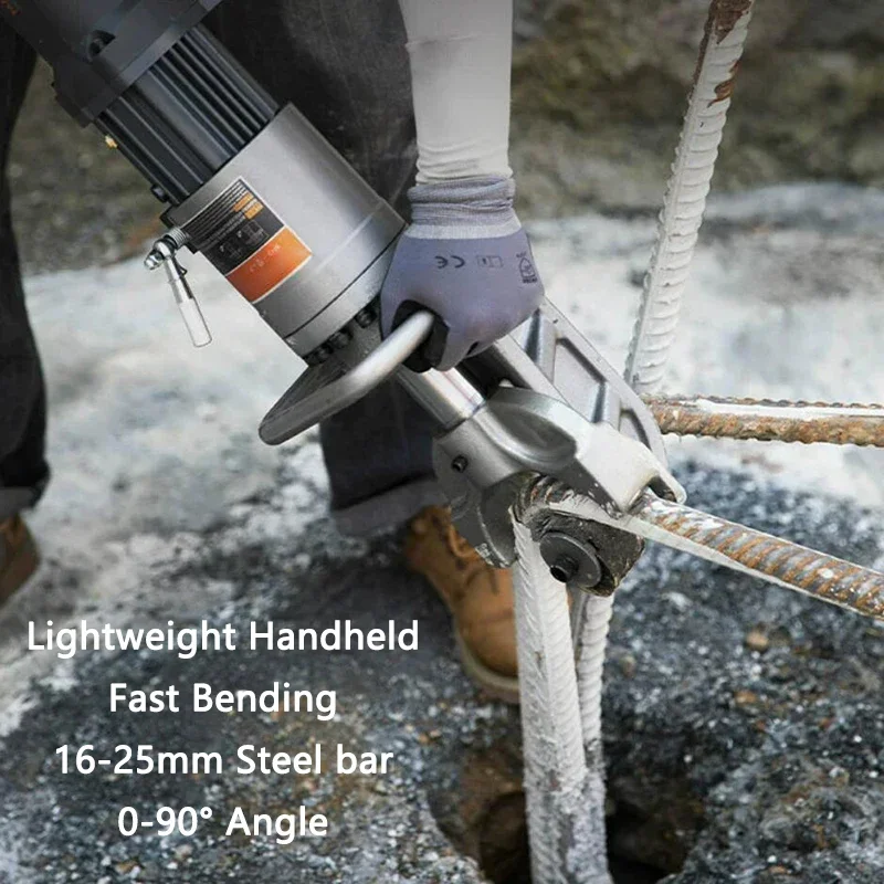

Handheld Steel bar Bending Machine Electric Hydraulic Steel bar Bender RB-25 Portable Threaded Steel Rebar Bending Tools