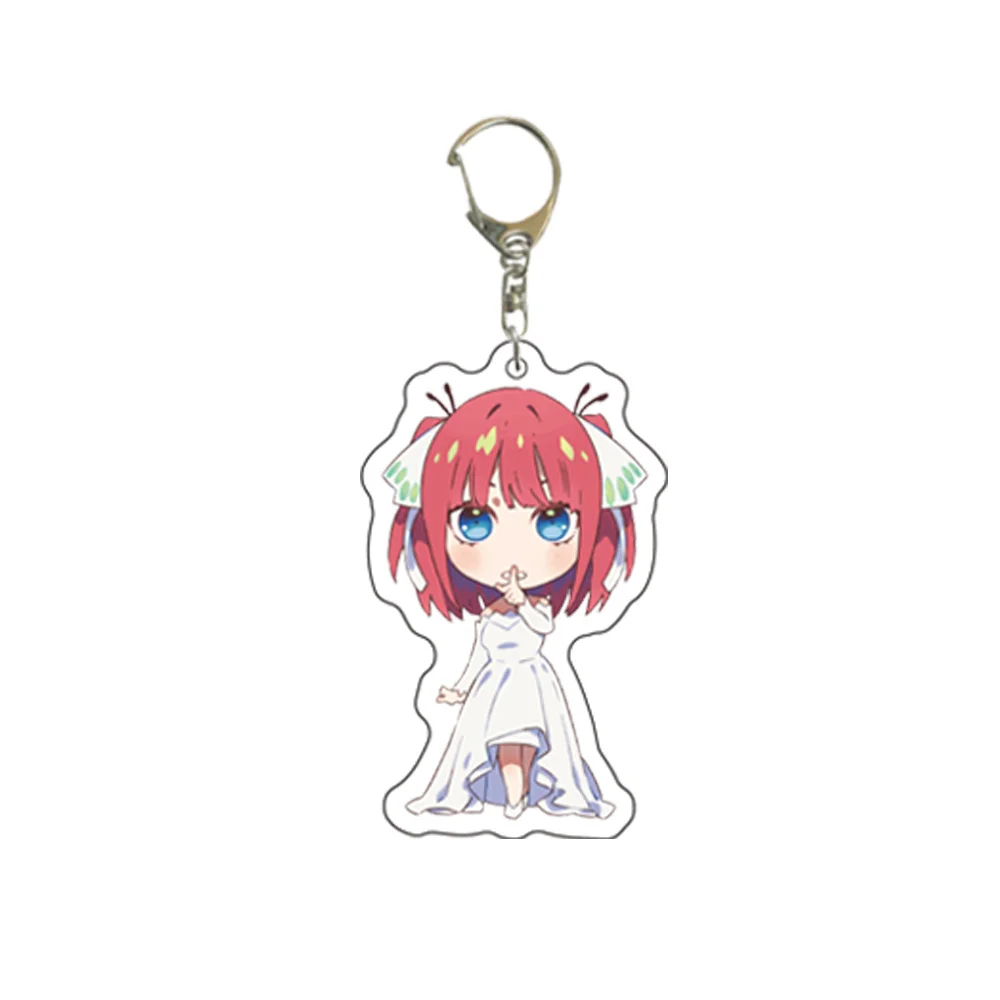 

6CM Anime The Quintessential Quintuplets Acrylic Keychain Model Cosplay Characters Ornament Accessories Goods Collection Gifts
