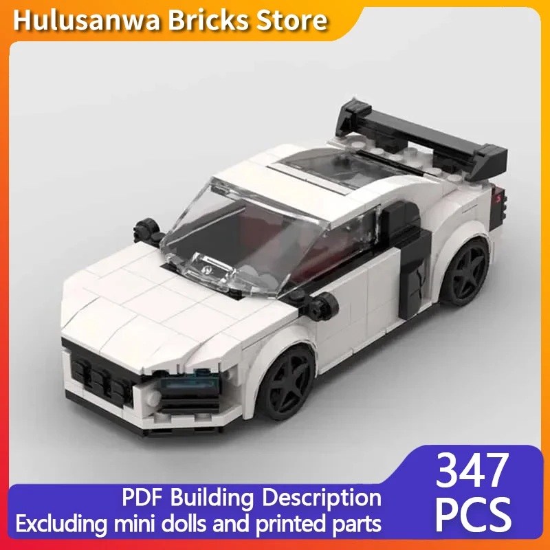 Speed Champion Model MOC Building Bricks 6-Cylinder Urban Supercar Modular Technology Gifts Holiday Assemble Children Toys Suit