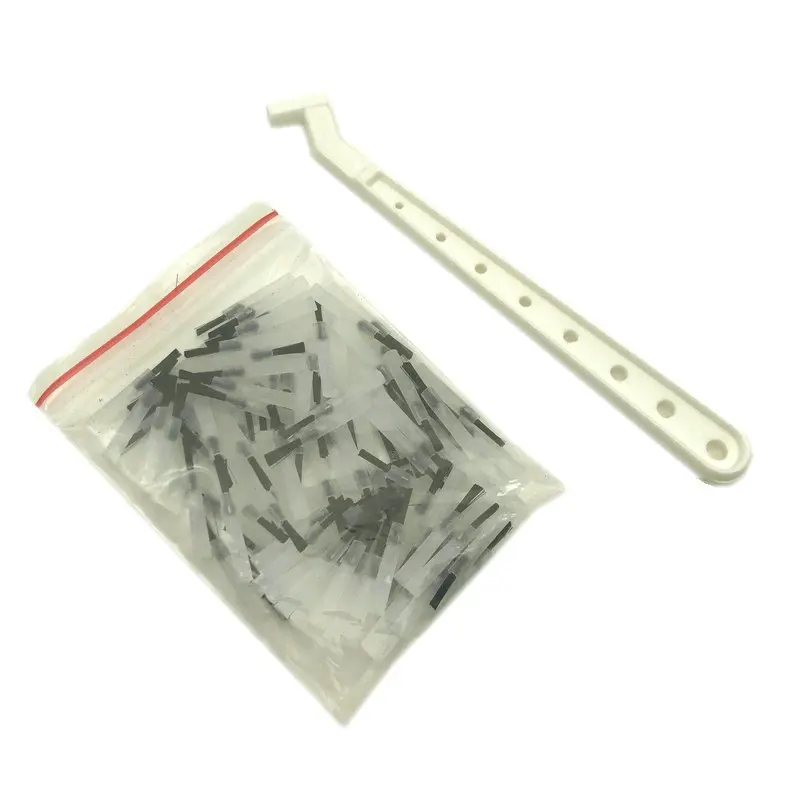 Punte per spazzole Composite monouso affidabili dentali da 100 pezzi con 1 manici per spazzole