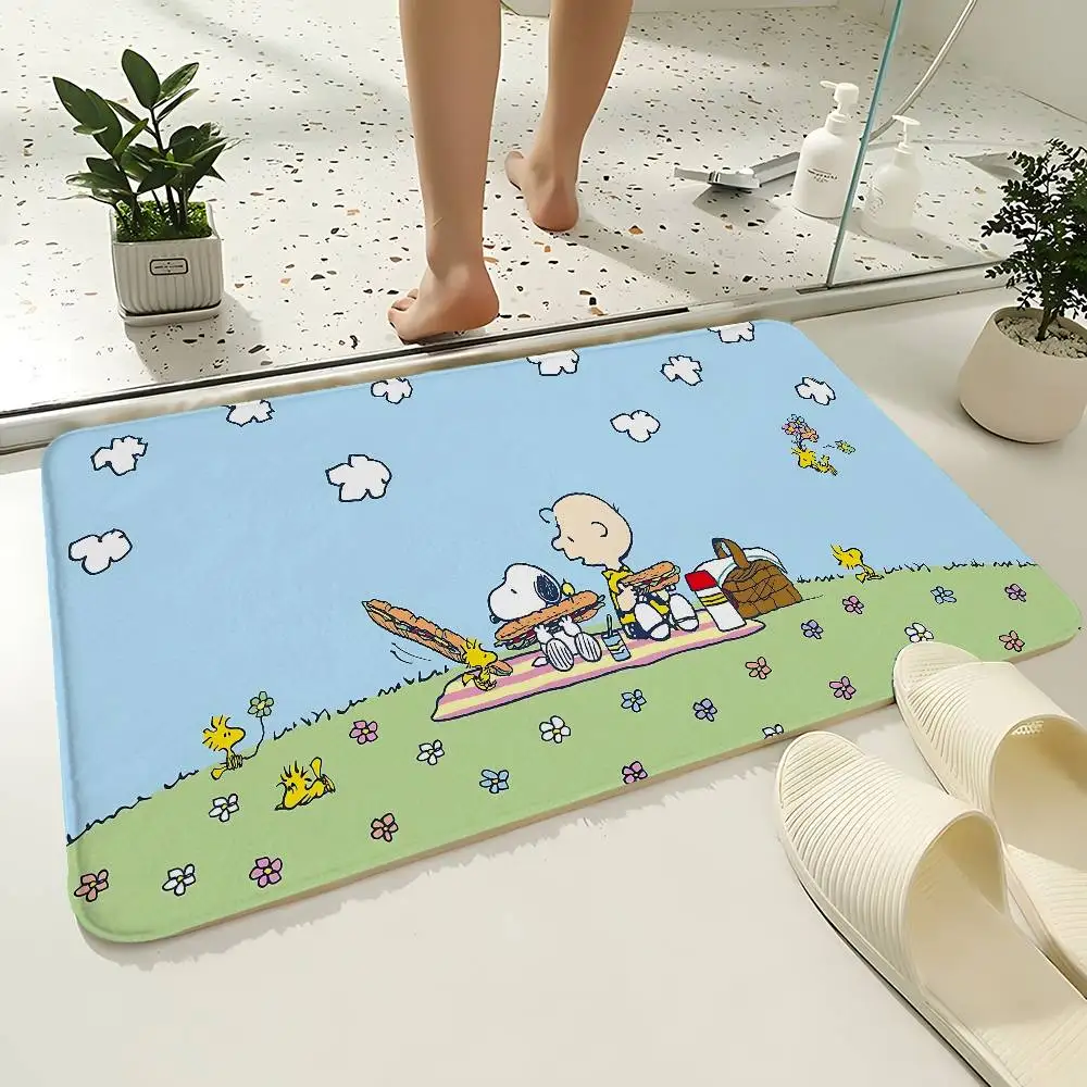 Cartoon S-SnoopyS Carpet For Living Room Sofa Decor Modern Rug Floor Mat For Men Bedroom Durable Area Rugs view 5