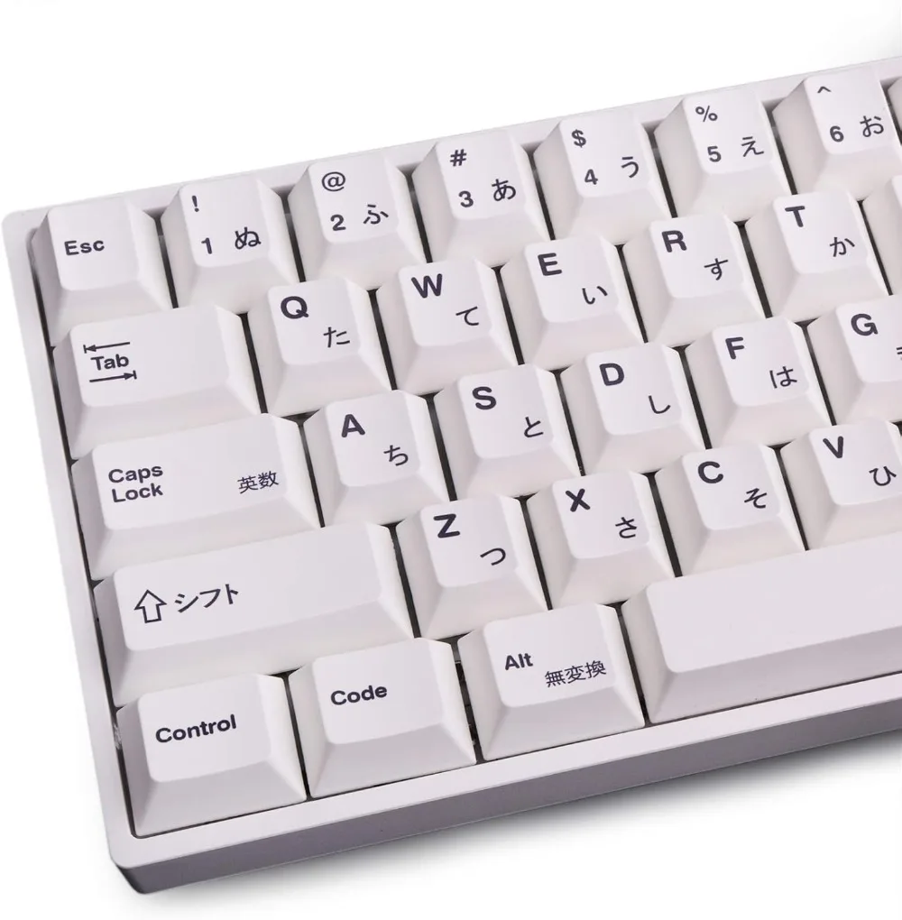 

135 клавиш, японские PBT-кейкапы, профиль Cherry, белая тема, минималистичный стиль, подходят для механических клавиатур.