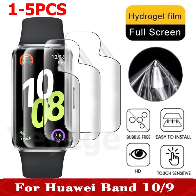 1-5PCS Hydrogel Film For Huawei Band 10 9 8 Screen Protector