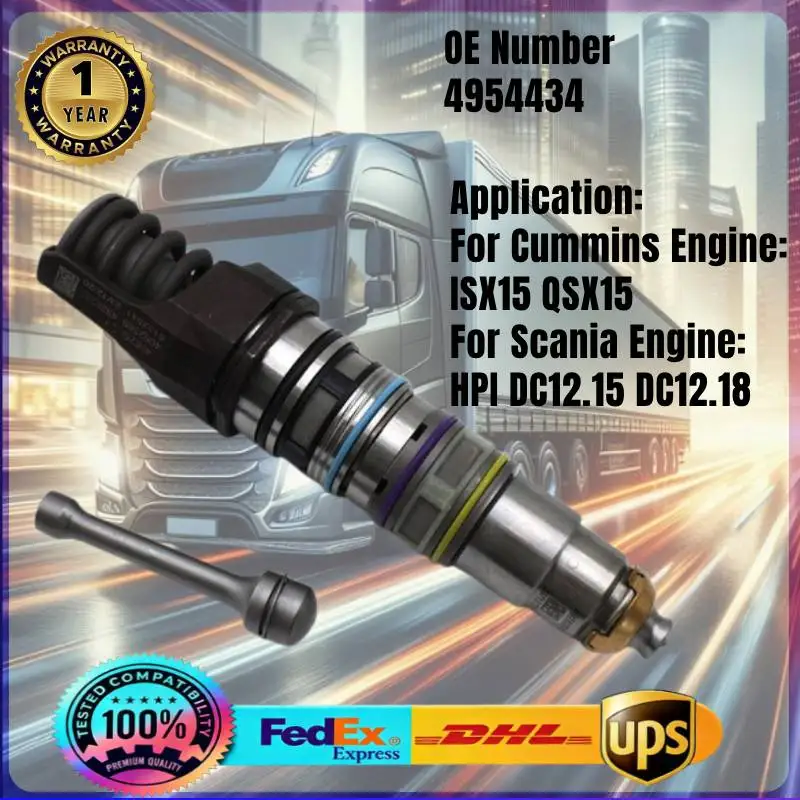 4954645 Common-Rail-Kraftstoffeinspritzdüse für Cummins QSX15 ISX15 ISX Scania HPI DC12.15 DC12.18 Dieselmotor