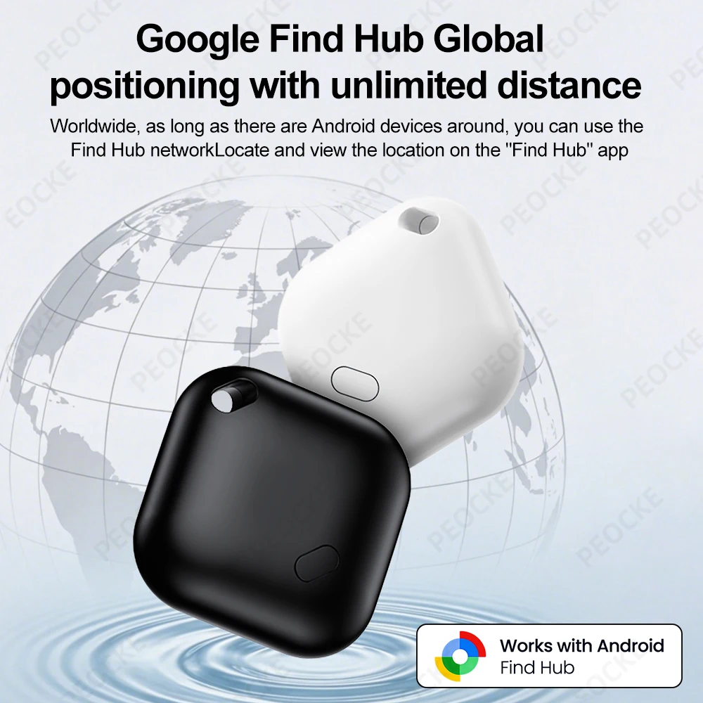 Android Smart Location Tag Anti-Lost Bluetooth Locator GPS Tracker Alternative to AirTag Item Finder Works with Google Find Hub - view 2