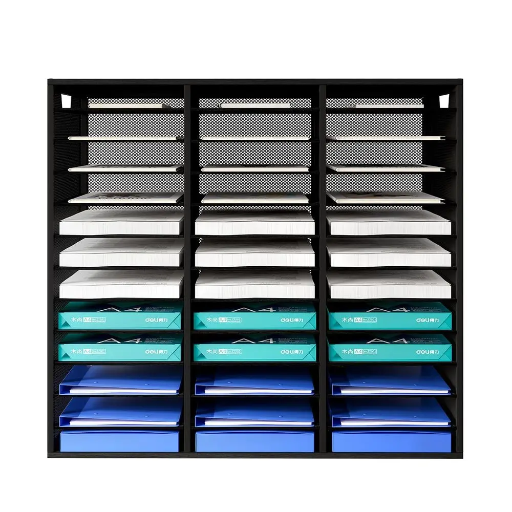

Sorter Adjustable Countertop Mail Holder, Heavy Duty Literature Organizer, Student Mailbox for Classroom, Desktop Bill Paper Or