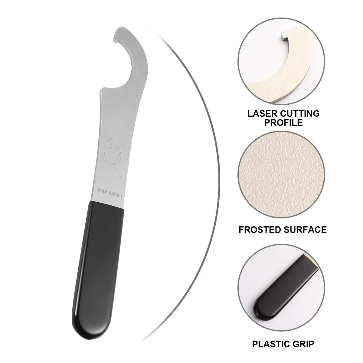 

1pc Durable Bike Bottom Bracket Wrench Steel Repair Spanner Disassembler Plastic Handle Home Workshop Outdoor Cycling Tool