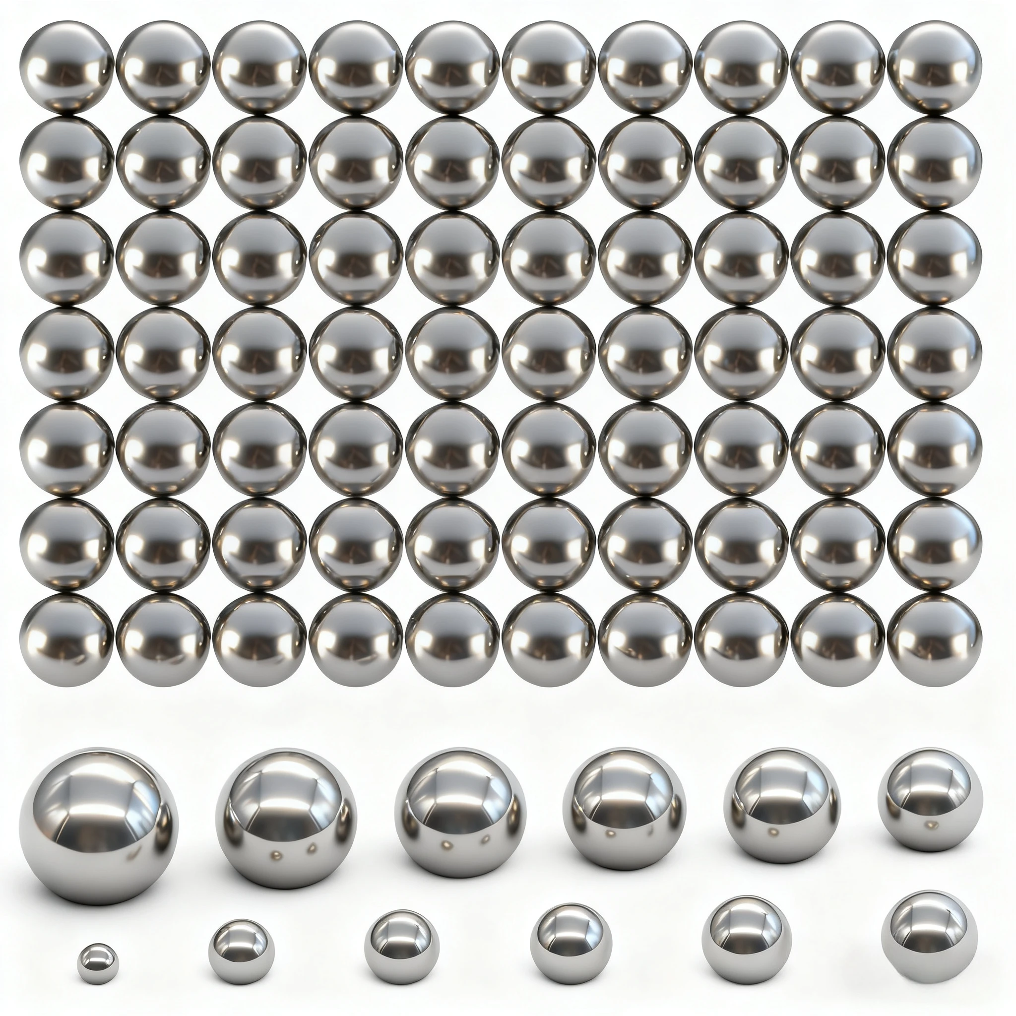 10/20/50/100 Pieces, 304 Stainless Steel Precision Ball, Bicycle Bearing Ball Diameter 1mm to 12mm, High-Precision Bearing Ball