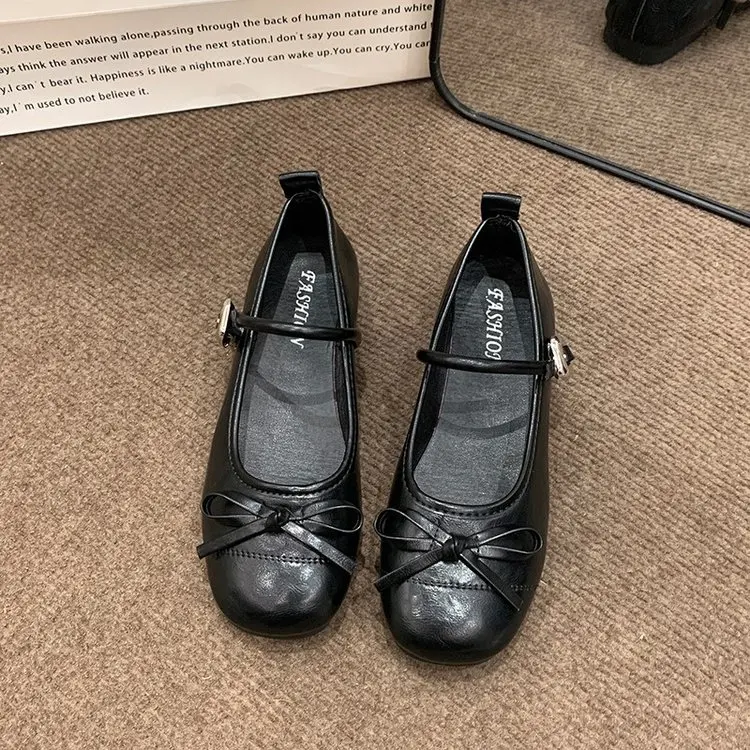 

Женская обувь Мэри Джейн, женские повседневные модельные туфли на плоской подошве, женские туфли-лодочки на плоской подошве с мелкой пряжкой и ремешком, уличные туфли на плоской подошве с мягкой подошвой