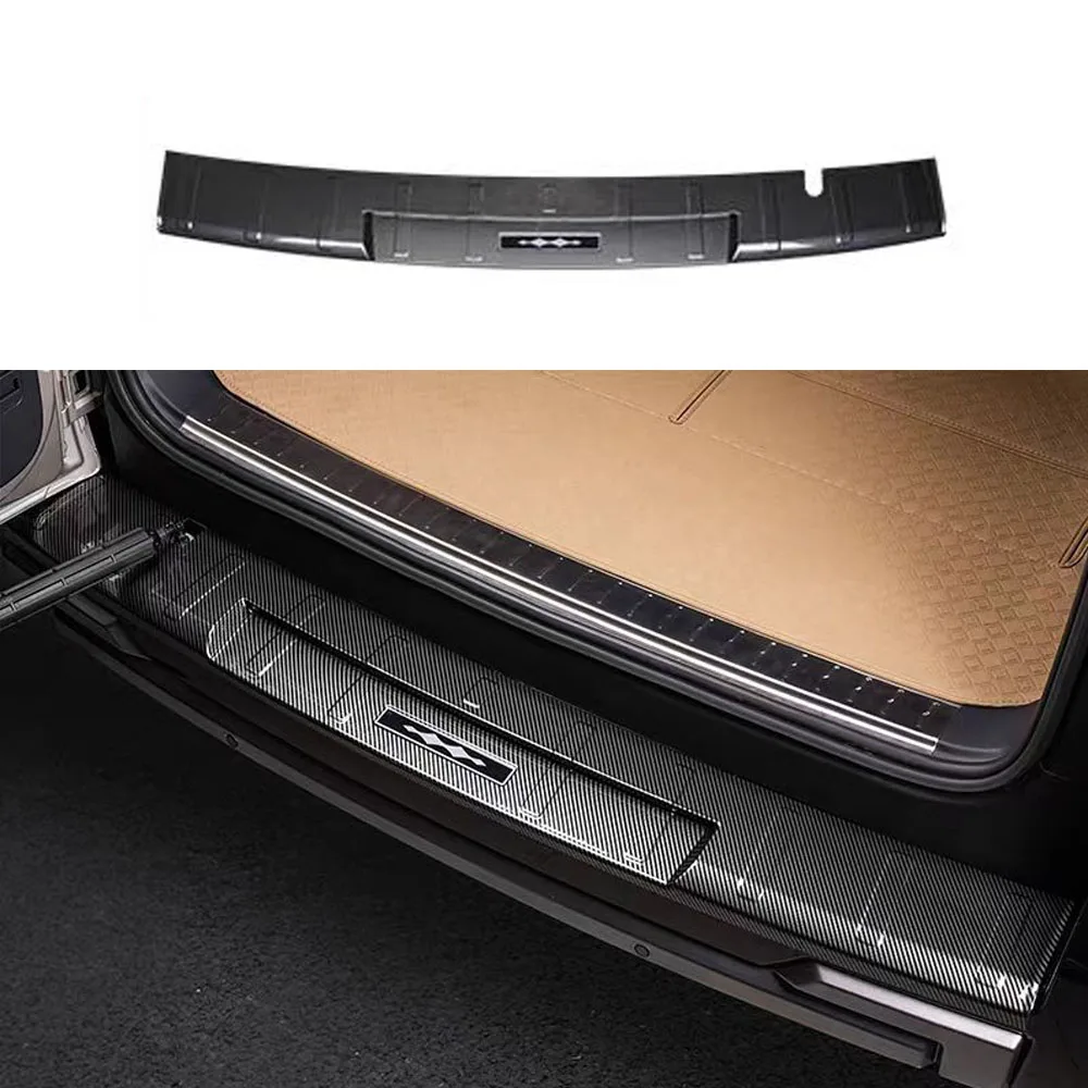 

Fit For BYD Formula Leopard 8 2024 2025 Rear Guard Panel Threshold Strip Trunk Welcome Pedal Protection Sticker Carbon Fiber