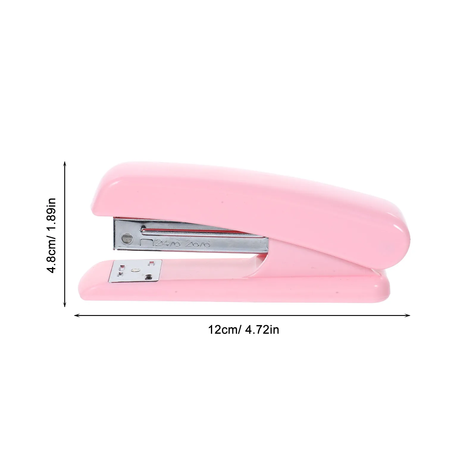 Pink Heavy Duty Desktop Stapler, Multi-Function Number 12 Open Style for Office, Classroom & Home Binding