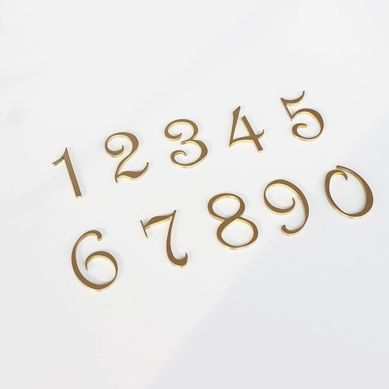 Solid Brass English Alphabet Letters Wall Art Decor for DIY Shop Name And Home Decorative Use