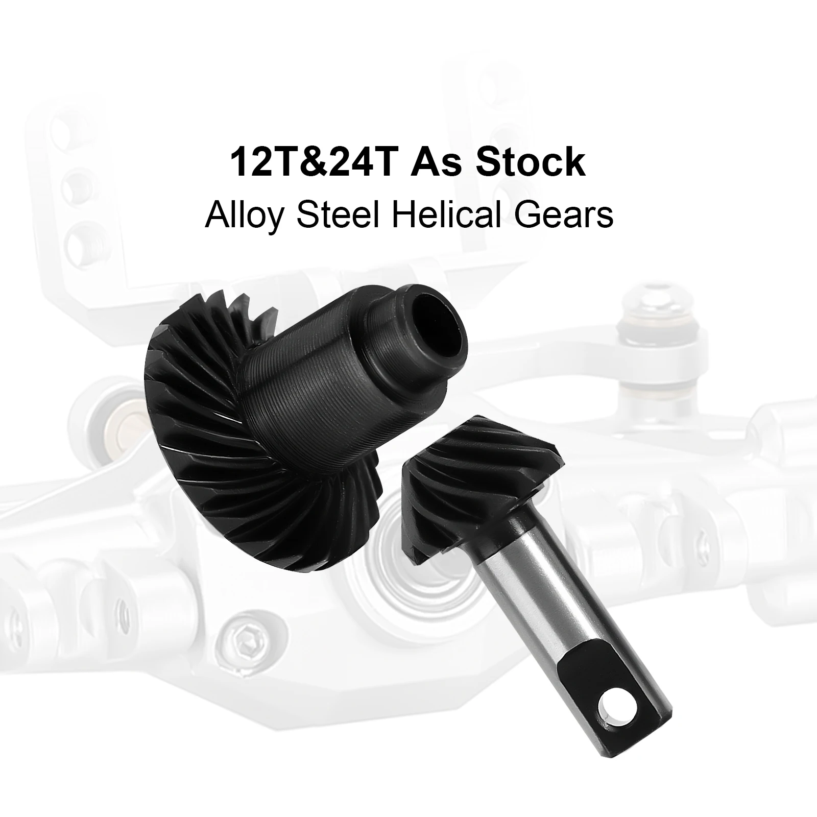 INJORA +4mm Diamond Axles with Lay Down Servo Mount & Links for 1/18 RC Crawler TRX4M