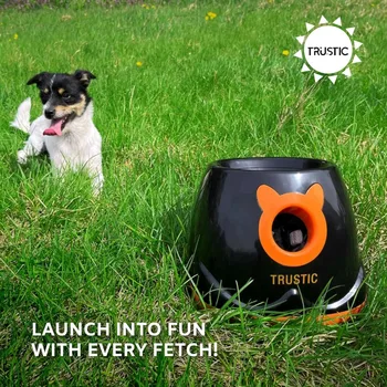 Automatic Ball Launcher for Dog, Indoor or Outdoor Thrower Fetch Toy, Adjustable Range (Ball Launcher), Ball Launcher 6