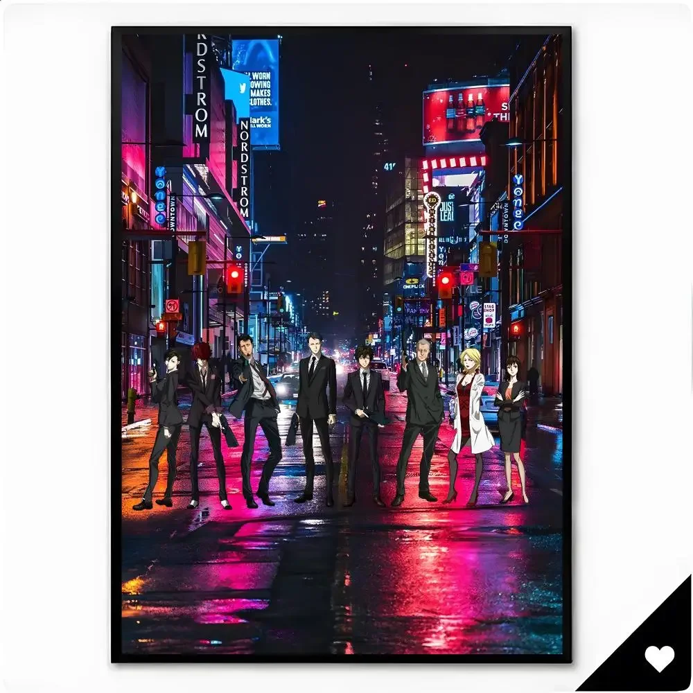 Animation SciFi Psycho-Pass 855 Poster Premium HD Decor Wall Art for Interior Room Makeover Home Accents Gift