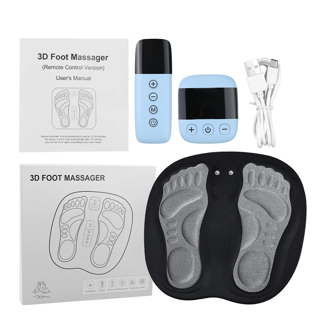 EMS Foot Massage 8 Modes 19 Intensities Foot Massagers for Pain Relief Improve Circulation Relax Foot Feet Massager