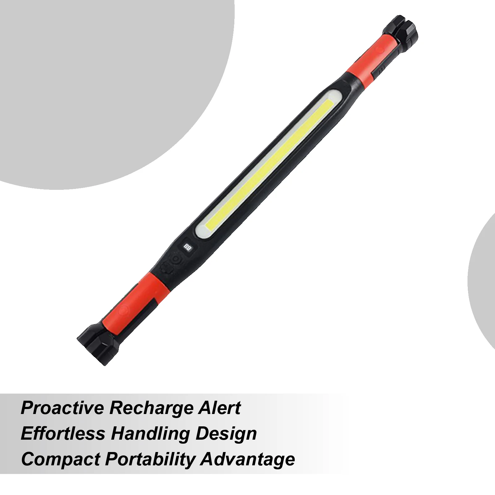

Магнитный рабочий фонарь, перезаряжаемый, 3 режима, регулируемый светодиодный магнитный рабочий фонарь, проблесковый ремонтный светильник для кемпинга, уличного механика