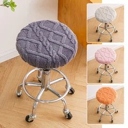 Fluwelen Elastische Ronde Stoel Barkruk Cover Beschermer Stretch Moderne Anti-Vuile Universele Kruk Hoes