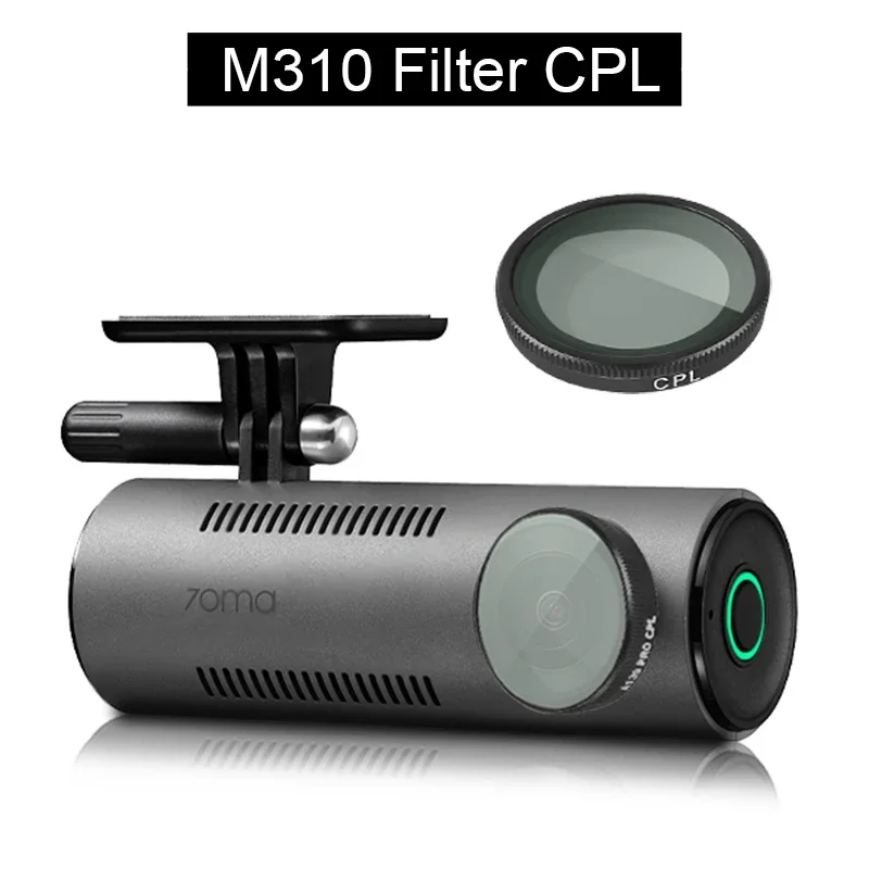 for 70mai Dash Cam M310 HD Lens Dust Protection Anti Glare CPL Filter  for 70mai M310 VHB Sticker