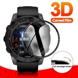 3D Protective Film For Garmin Fenix 7 7S 7X 6 Pro Sapphire Smart Watch Screen Protector Accessories for Garmin Epix (Not Glass)