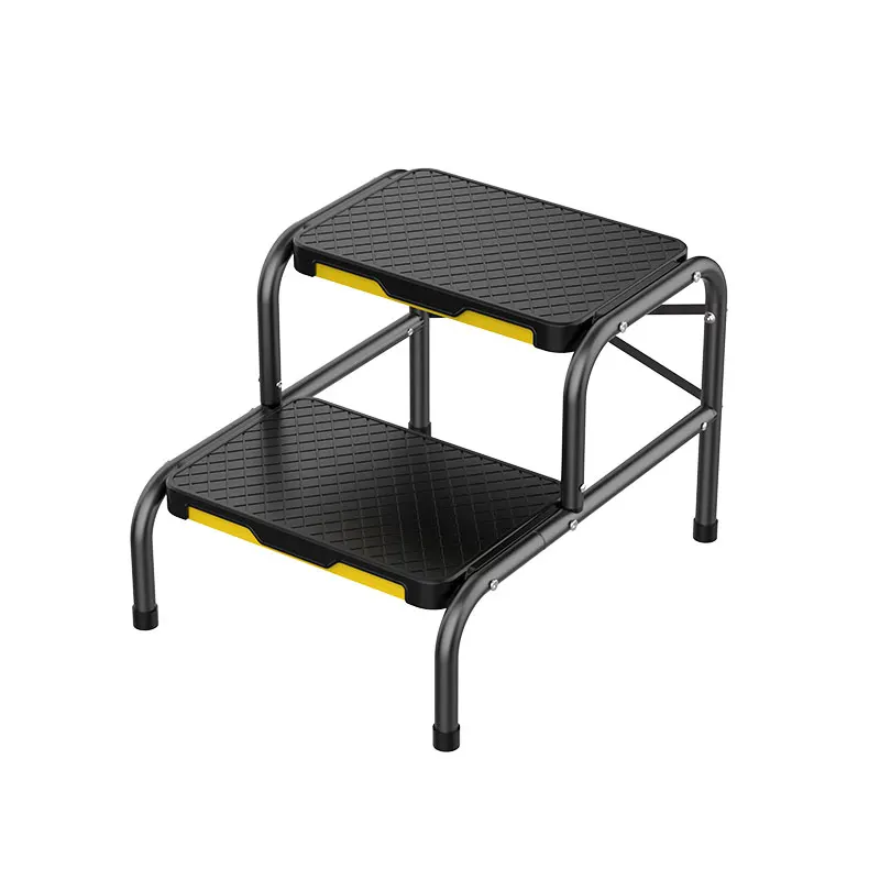 

Steel folding ladders with handrails for industrial and domestic ladders