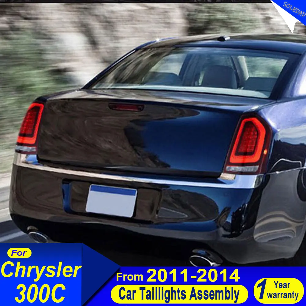 Car LED Taillights For Chrysler 300C 2011 2012 2013 2014 Running Driving Reverse Lamps Rear Tail Lights Assembly Plug and Play