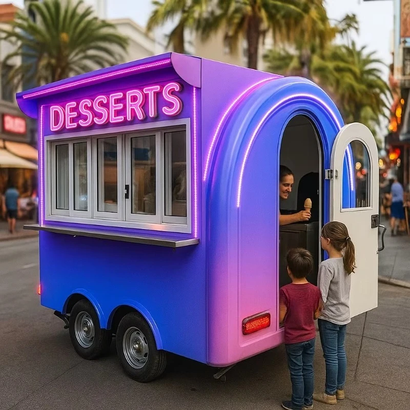 Mobile Container Food Kiosk, Custom Portable Bar Shop, Movable Restaurant Box and Food Trailer for Daily Business