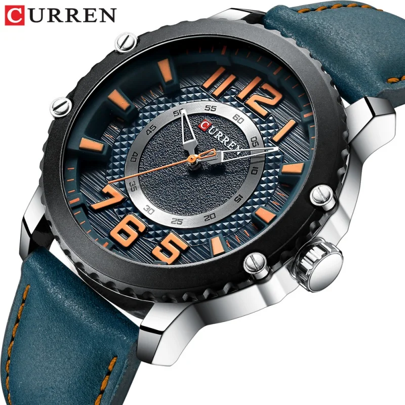 Curren جديد 8341 ساعة رجالي مقاوم للماء حزام ساعة كوارتز ساعة رجالية ساعة التجارة الخارجية