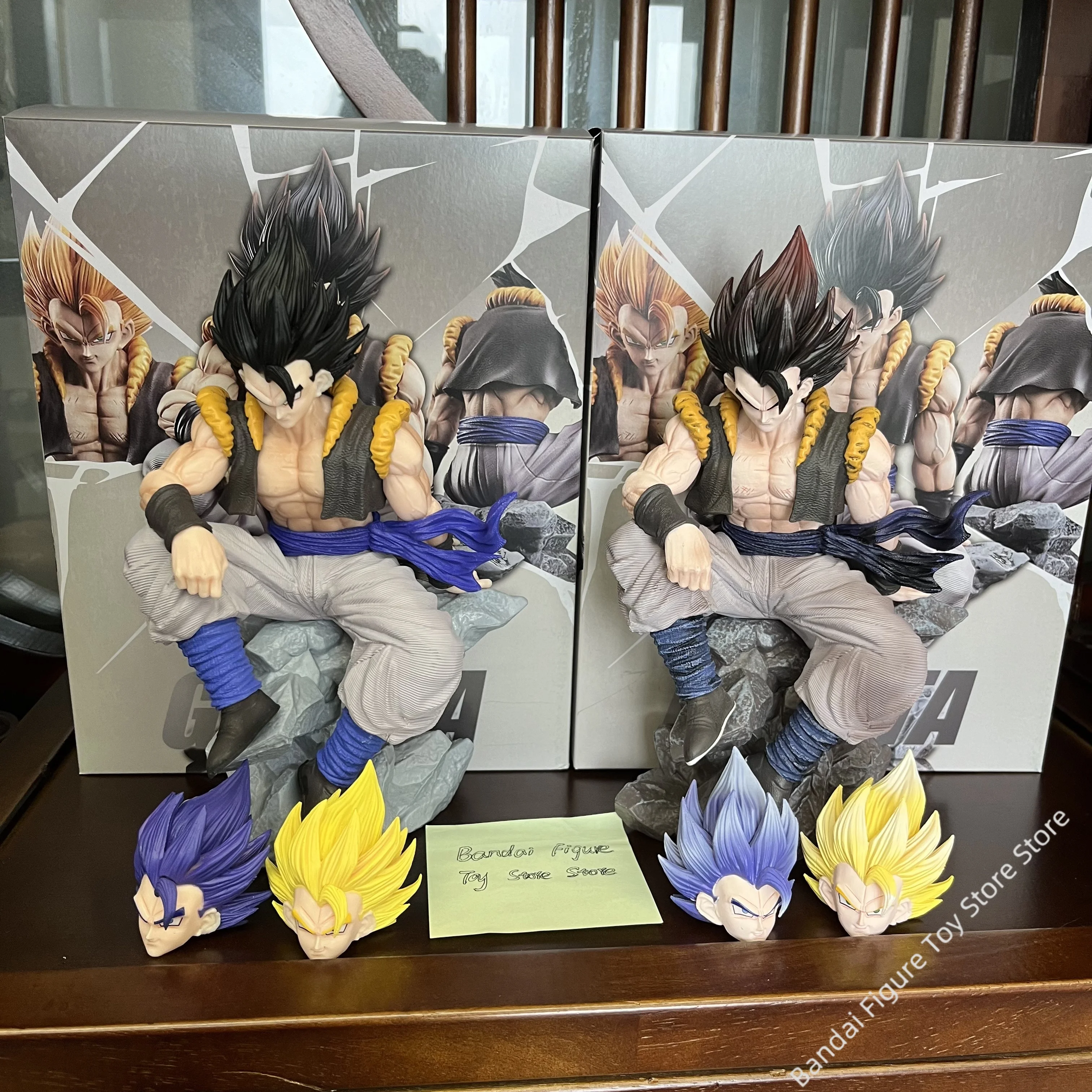 30cm Dragon Ball Z Vegetto Figuras Gogeta Action Figure With Two Heads Dbz Manga Figurine Anime Gk Statue Decor Figurine  Anime