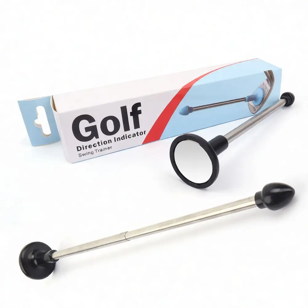 Golf Training Aid Alignment Indicator Swing Path Corrector Putting Practice Accessory Stainless Steel Golfing Practice Tool