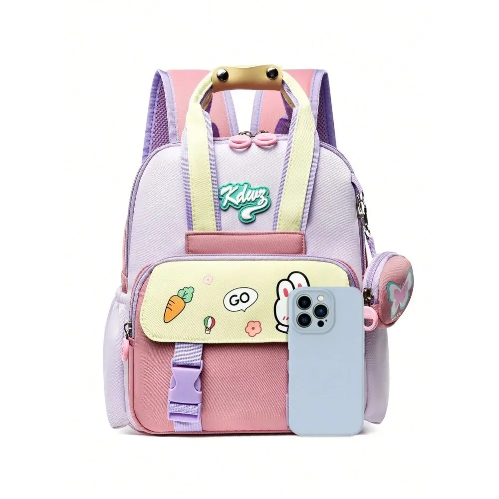 Rabbit Design Lightweight Comfortable Backpack, Minimalist Versatile School Shoulder Bag
