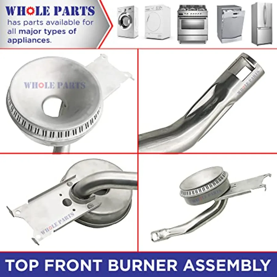 Whole Parts Top Front Burner Assembly Part# PA080037 - Replacement and Compatible with Some Viking Ranges