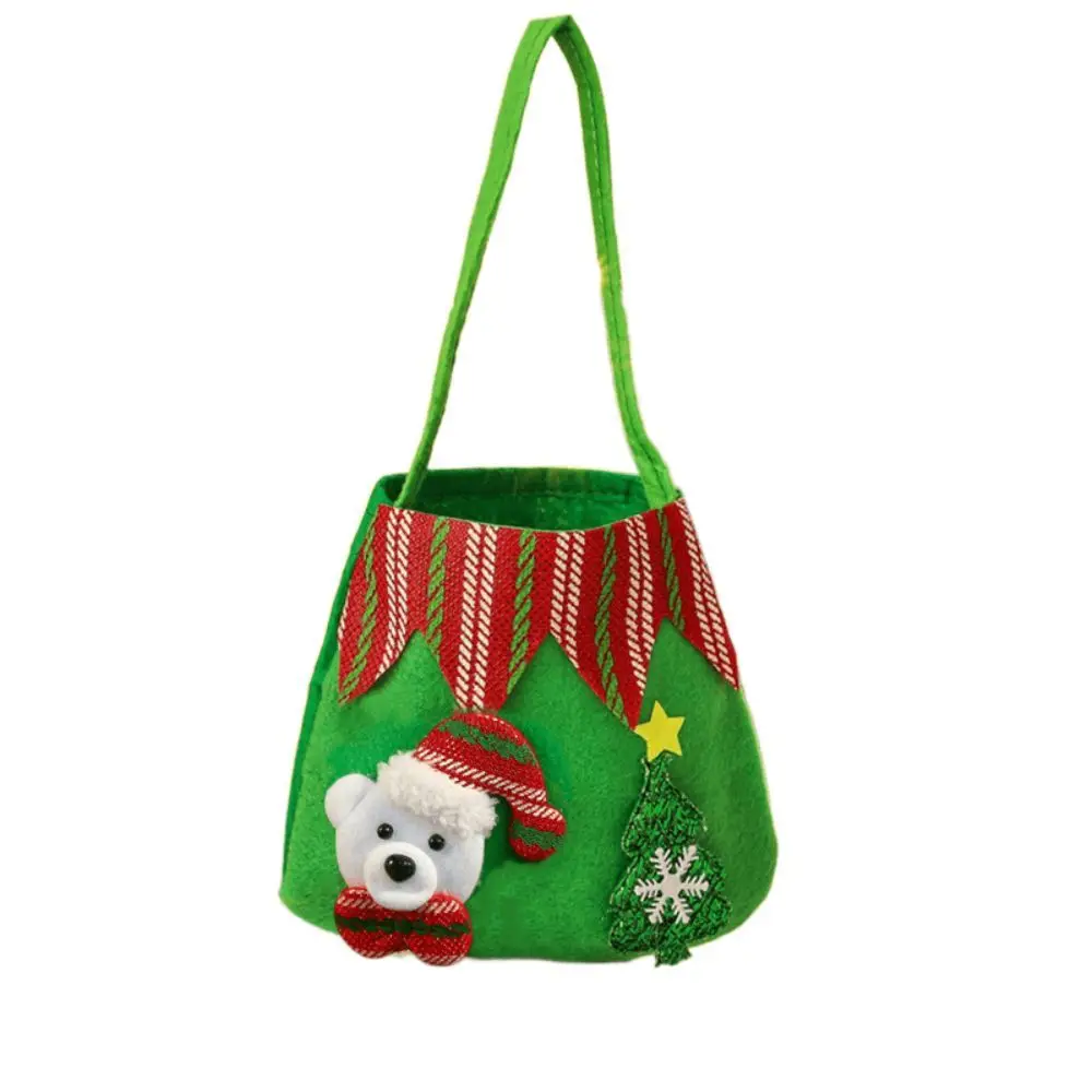 Poudres de ficelle de proximité exquises, sac à main de fruits de la paix, sac à bonbons, décor de fête de Noël heureux mignon, cadeaux de Noël