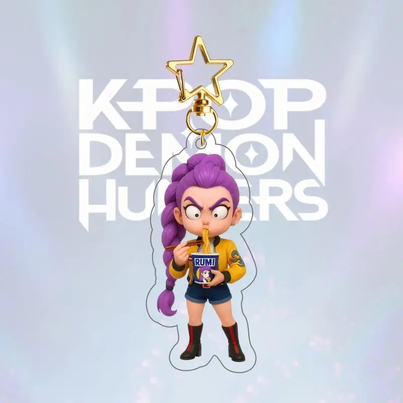 Breloczek Akrylowy Kpop Huntrix Saja Boys Demon Hunters Anime Filmy Akrylowe Akcesoria Dekoracyjne Prezent dla Fanów