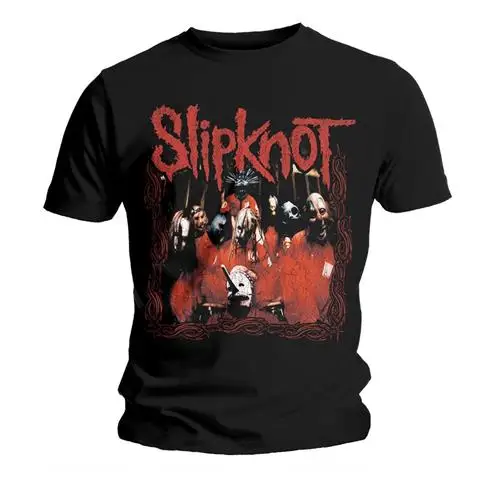 

Slipknot Band Graphic Print All Year Round Men's and Women's T-shirt Short Sleeved Loose Casual Luxury Trendy Clothing