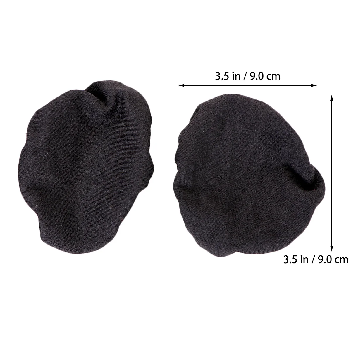 

1Pair Earphone Dust Cover Flannel Fabric Stretchable Washable Soft Headphone Protector Earpad Sleeve Fits 6-8.5cm Black