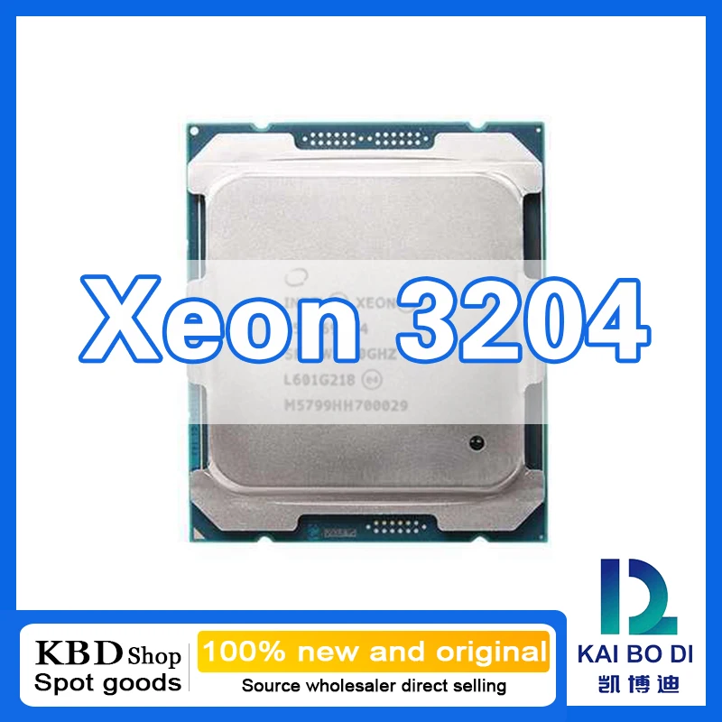 Xeon Bronze 3204 CPU 6 Cores 6 Threads 1.90GHz 100%NEW and ORIGINAL CPU Central Processor Unit