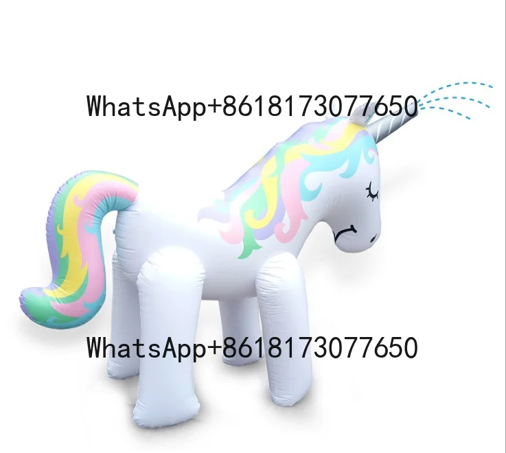 

Unicorn Sprinkler Toys Inflatable Outdoor Yard Sprinkler Games for Children and Adults Lawn Sprinkler Toys