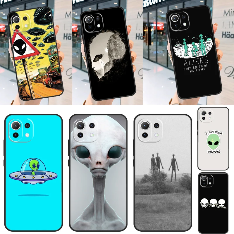 Aesthetic Alien Funda For POCO F5 X3 X4 X5 Pro M4 F4 GT C40 F3 Case For Xiaomi 13 Lite 12 11T 12T Pro 12X